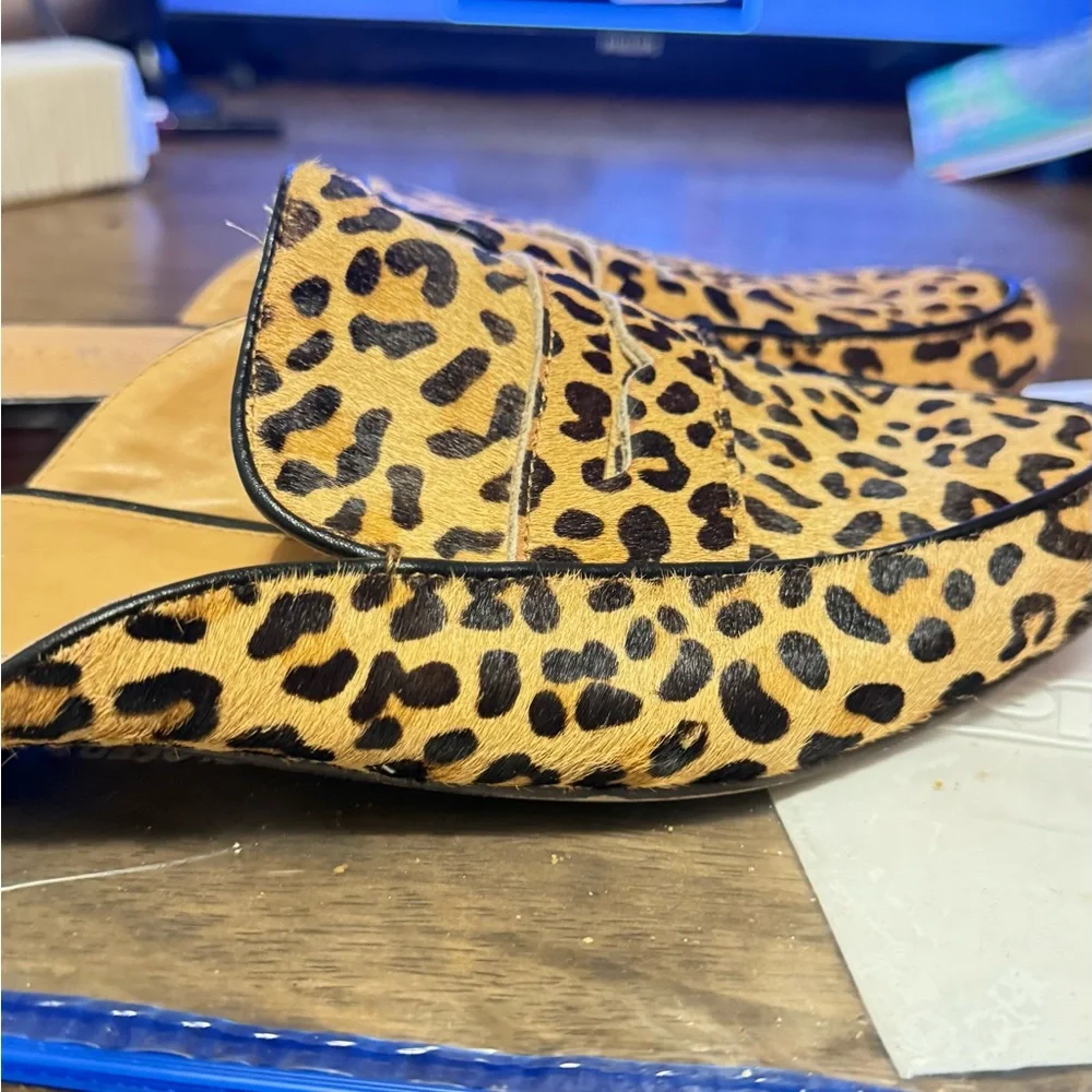 J. Crew Animal Print Women's Mules - Picture 9 of 10